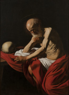 Michelangelo Merisi, gen. Caravaggio, Der meditierende Hieronymus, 1605/06 Montserrat, © Museu de Montserrat